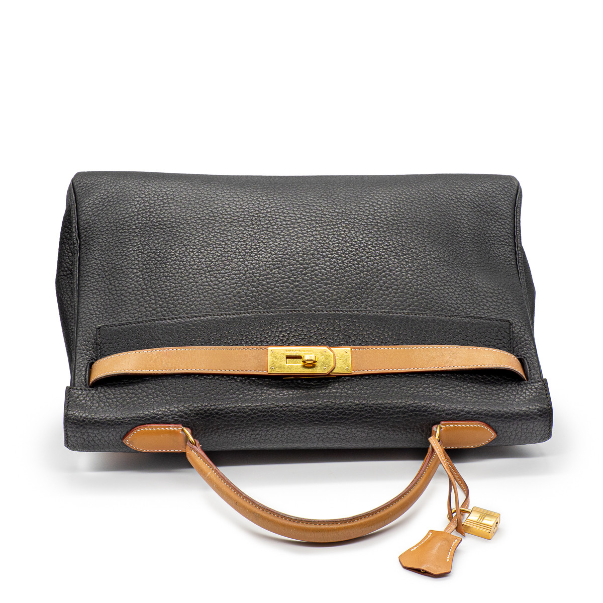 Hermès, Kelly 40 bag, Romy Schneider model in black grai…