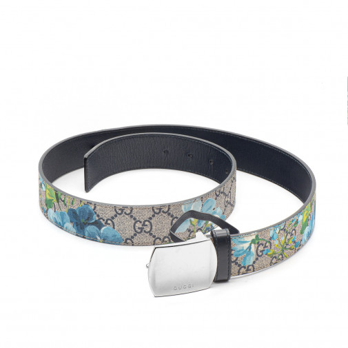 Ceinture Blue GG Blossom Suprême Taille 85