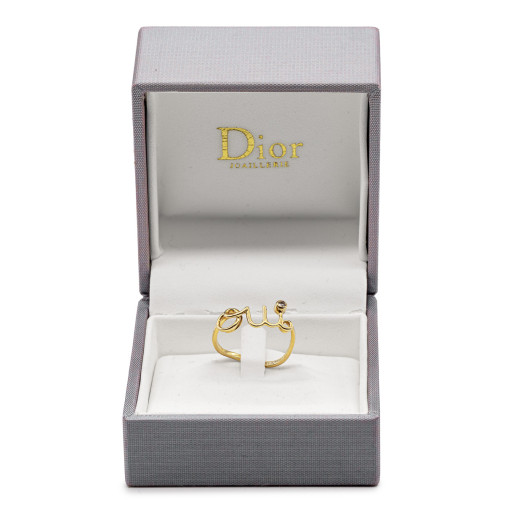 Bague Dior Oui en or gris 18k et brillant