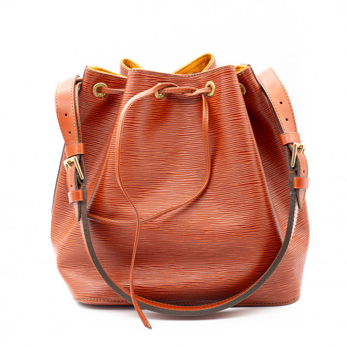 Sac à main Petit Noé en cuir épi Fauve kenyan