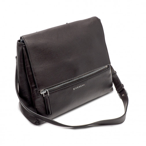 Pandora Pure Flap handbag in black leather