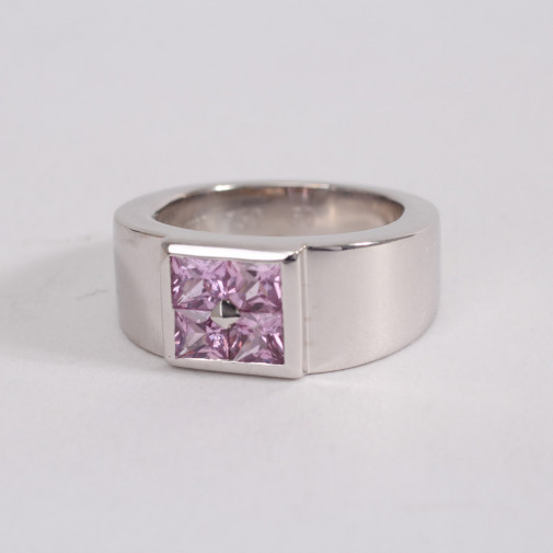 Pink  tourmaline ring