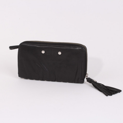 Black leather wallet