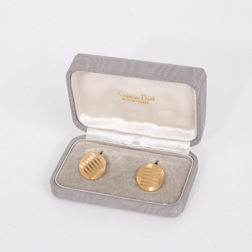 Guilded metal cufflinks  Circa 1980