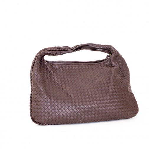 Hobo handbag large model  Intrecciato leather