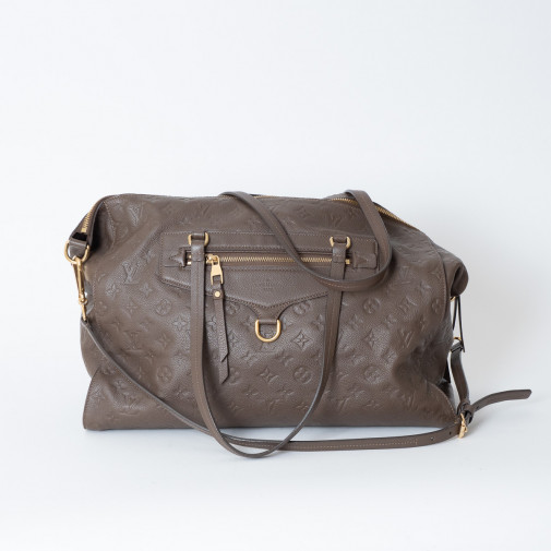 Handbag Lumineuse large model Empreinte Ombre leather