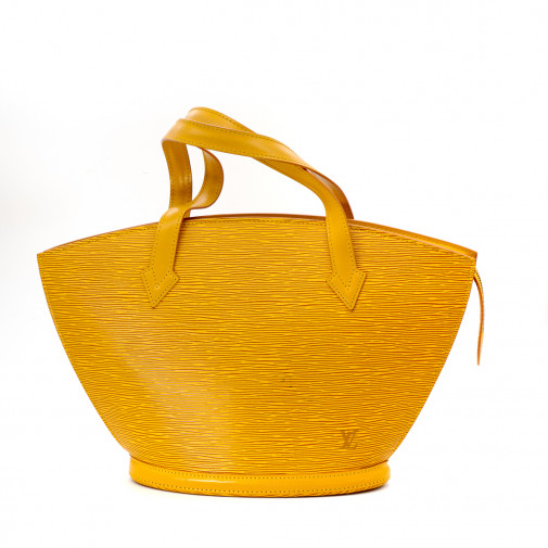 Saint-Jacques bag in yellow Tbilissi epi leather
