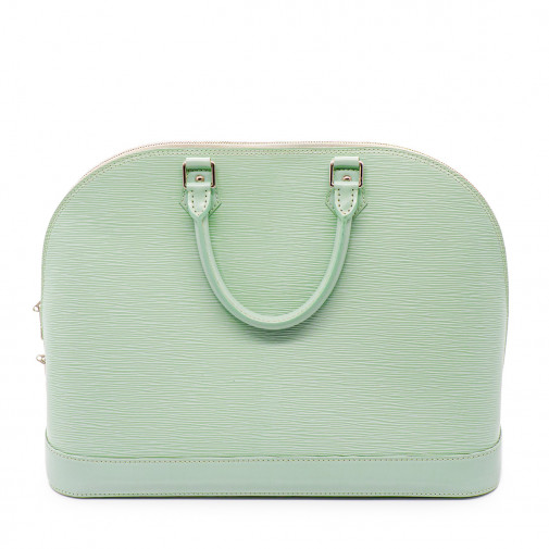 Handbag Alma water green Epi leather M.M.