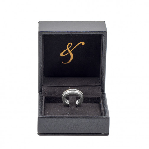 Anneau B Zero1 or blanc 18k