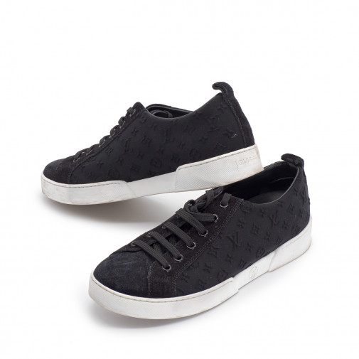 Paire de sneakers en toile Mini Monogram noir Pointure 37