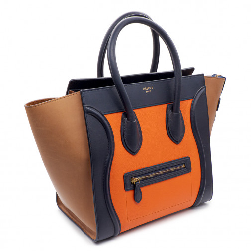 Sac Nano Luggage G.M. en cuir Tricolore