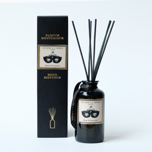 Home reed diffuser Don Giovanni with natural rattan sticks (Sold in sets of two diffusers)