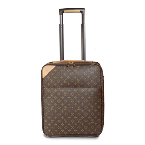 Louis Vuitton Valise Cabine Pégase 45 en toile Monogram et cuir naturel