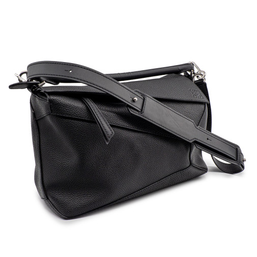 Sac Loewe Puzzle G.M. en cuir gréné noir