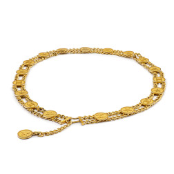 Ceinture Chaine Chanel Ligne comète en métal doré