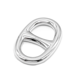 Anneau de foulard Hermès Chaine d'ancre en metal argenté