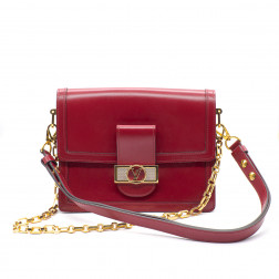 Sac à main Dauphine  Lugano G.M. boxcalf Bloody Mary