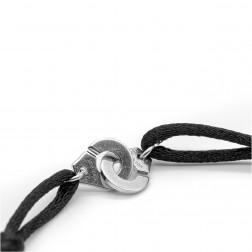 Menottes R8 18k white gold bracelet