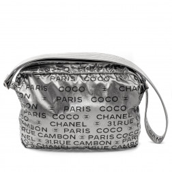 Sac porté-main et épaule en toile semi-rigide grise