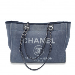 Sac Cabas Deauville Moyen Modele en toile épaisse bleu jean's
