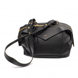 Sac Sway en cuir gréné noir Moyen Modèle