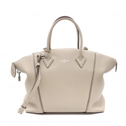 Sac Soft Lockit M.M. en cuir cachemire Galet