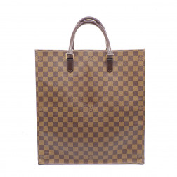 Sac Plat en toile Damier