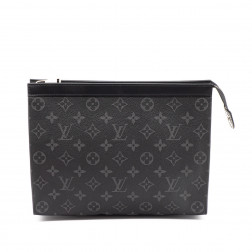 Pochette Voyage Toile Damier Graphite