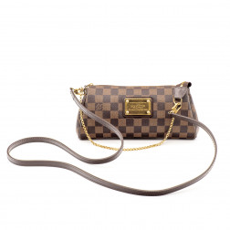 Sac-pochette Eva en toile Damier 