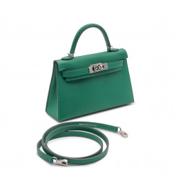 Kelly 20 bag Cactus green Epsom leather