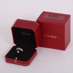 Ring Tank Française white gold 18k