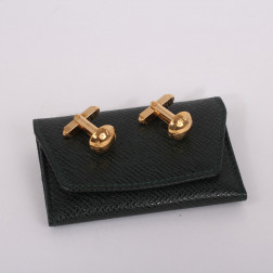 Pair of gold metal Clous cufflinks