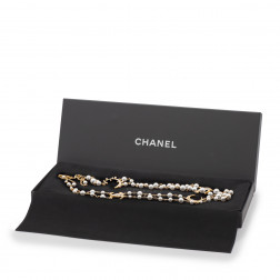 Pearl and gold plated long necklace NEW!