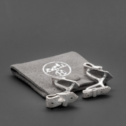 Silver cufflinks Les Ceintures.