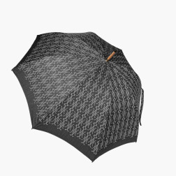 Black and gray waterproof cotton canvas umbrella