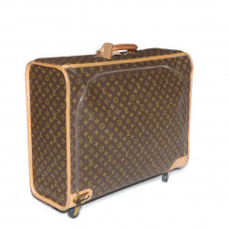 Imposante valise à roulettes en toile Monogram