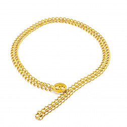 Ceinture en métal doré Médaillon