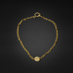 Bracelet Pomellato Sabbia en or rose et diamants, longueur 19.5cm