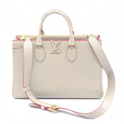 Sac Cabas Grenelle M.M. cuir épi gris