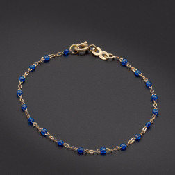 Bracelet saphir Classique Gigi, or rose, 17 cm