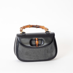 Handbag Bamboo large Model black boxcalf