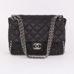 Handbag Chain Around Maxi Jumbo Flap Bag