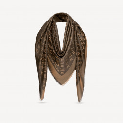 Châle Monogram Shine Marron