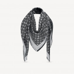 Châle Monogram Noir 