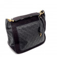 Sac L'Audacieuse en cuir et daim Monogram Empreinte noir