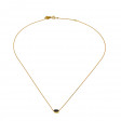 Collier Mini Sequin Black Or rose 18k