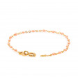 Gigi Classic baby salmon bracelet, pink gold, 17 cm