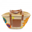 Medium crochet woven floral tote Limited Edition