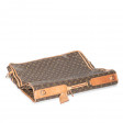 Portable Cabine en toile Monogram et cuir naturel