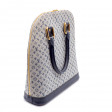 Sac à main Alma Haut en Mini-Monogram lin bleu
